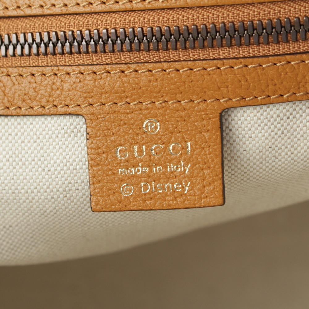 Gucci Disney GG Supreme Leather Mickey Mouse Interlocking Backpack Daypack Beige - Picture 10 of 10